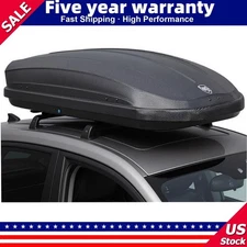 🔥Rooftop Cargo Box Carrier Dual-Side Opening Roof Mount Travel Luggage Storage