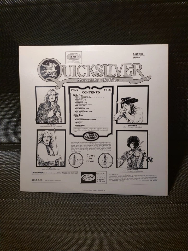 UNUSED QUICKSILVER MESSENGER  SERVICE Happy Trails Nr. E-ST 120 UK ' 69? M/M - Bild 2 von 4