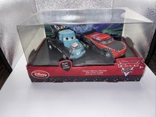 Disney Store Pixar Cars Toon Heavy Metal Mater McQueen Diecast 2-Pack New