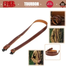 Tourbon Leather 10/22 Rifle/Shotgun Sling Gun Strap w/1in Swivels Fit for Ruger