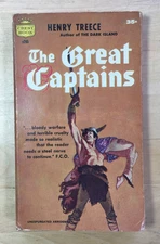The Great Captains by Henry Treece 1st Crest Printing 1959 Paperback Acceptable