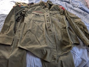 Vintage Uniform Boy Scouts of America, Shirt and Pants