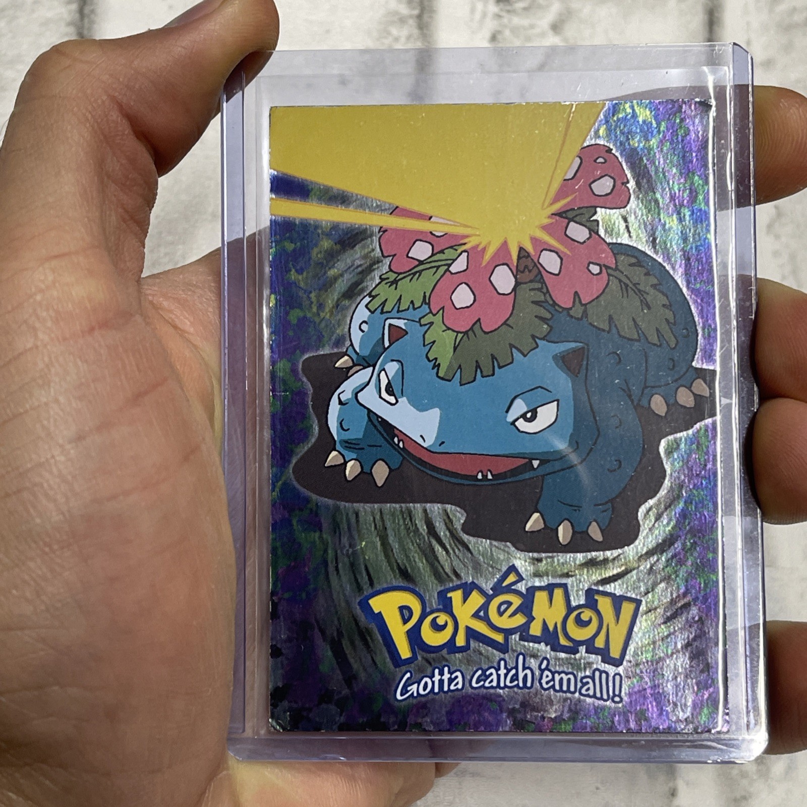 1999 Topps: Pokemon Venusaur #03 E3 of 12 Holo Foil Pokémon TCG MP+ Rare Card