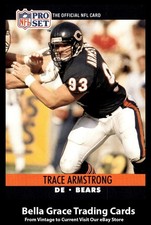 1990 Pro Set Trace Armstrong #446 Chicago Bears NFL Football
