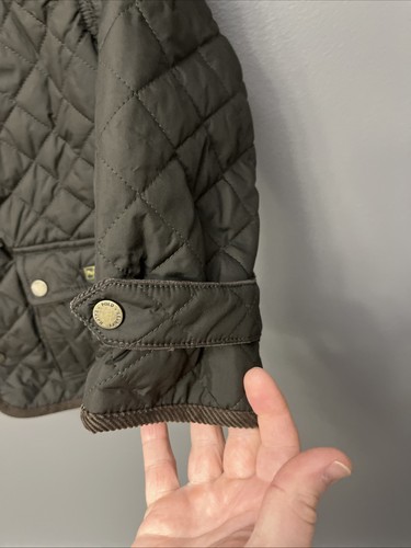 Polo Ralph Lauren Kids Size 7 Water-Resistant Quilted Jacket Brown - NICE - Picture 6 of 17