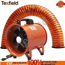 Blower Exhaust Fan W/Flexible Duct Hose 3300 RPM 12" New