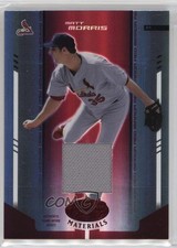 2004 Leaf Certified Materials Red Mirror Fabric 30/250 Matt Morris #136 04br