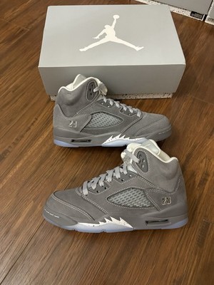 Nike Air Jordan Retro 5 (GS) Wolf Grey 440888-002 (2026) Size 5Y-7Y Brand New