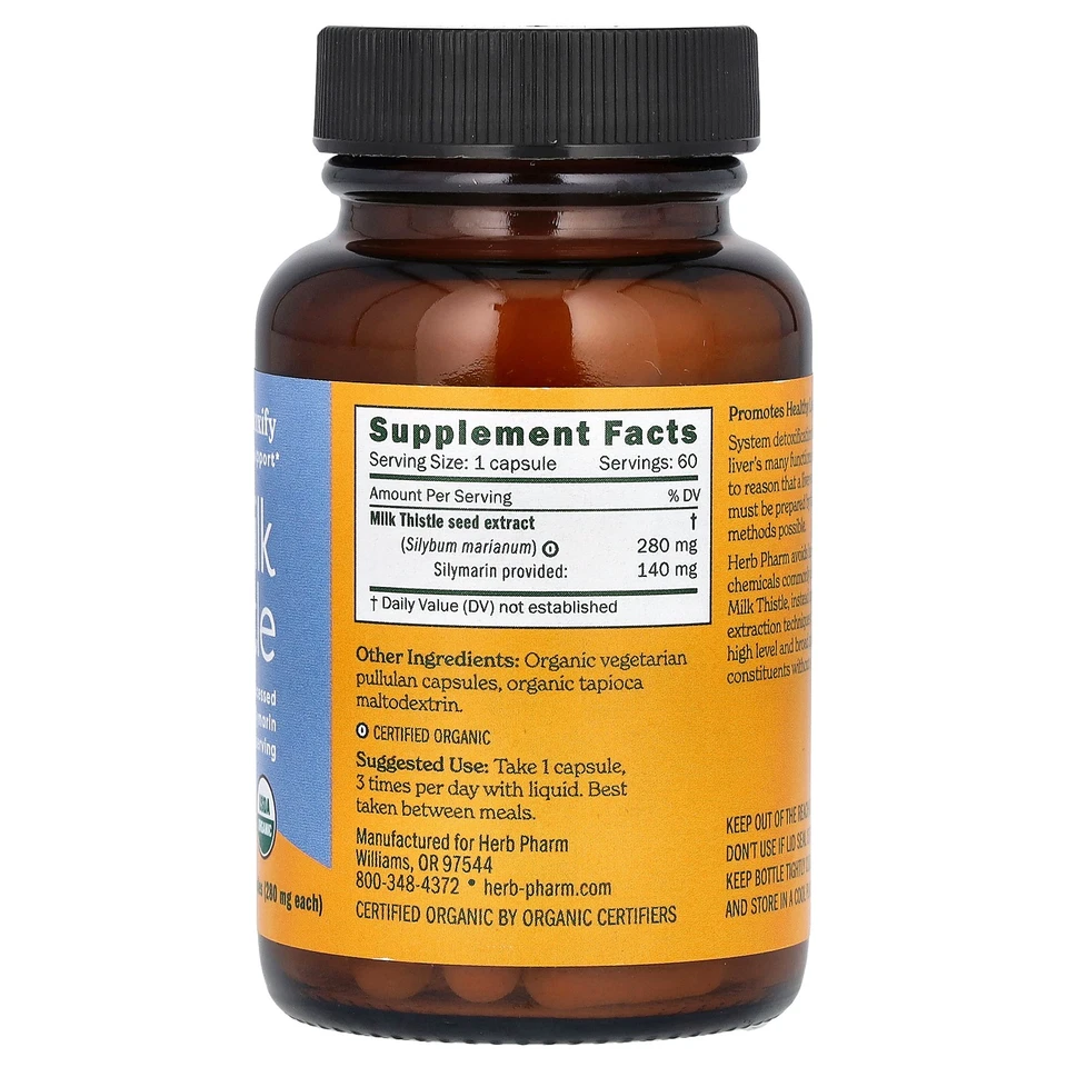 Milk Thistle, 280 mg, 60 cápsulas vegetarianas - Imagem 2 de 2
