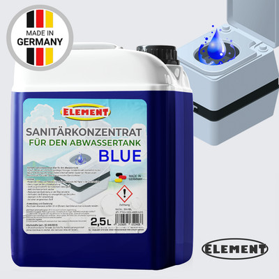 Sanitärflüssigkeit I Blue I Sanitärkonzentrat I 2,5 Liter I Abwasserzusatz