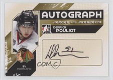 2010-11 ITG Heroes and Prospects Auto Derrick Pouliot #A-DP Auto 4p5