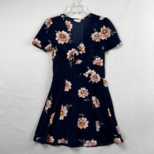 Altar'd State Mini Dress Womens Small Floral Tie Front Fit flare Cottage Core