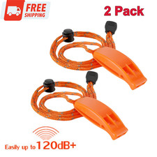 Emergency Whistle Super Loud Safety Whistle w/ Lanyard, Ideal for Water Survival