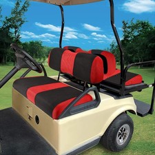 YUWEIDG0769 Golf Cart seat Covers for Club Car DS, cart Universal, Red