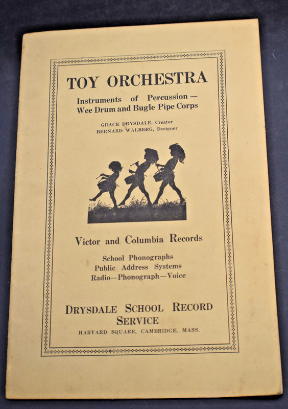 ~1920 Toy Orchestra Instruments Catalog-Percussion, Wee Drum & Bugle Pipe Corps