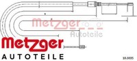 Metzger 10.6035 Seilzug FüR Feststellbremse Handbremsseil Bremsseil