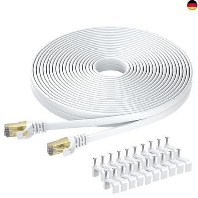 BUSOHE Cat 8 Ethernet-Kabel 20m, Hochgeschwindigkeits- Gigabit RJ45 LAN