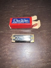 Vintage Pee Wee Miniature Harmonica 4 Hole Occupied Japan New in box