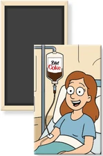 Diet Coke Lover Fan Hooked Up to IV Funny Friend Fridge Magnet 2 x 3