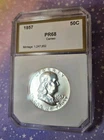 BU 1957 Franklin Half Dollar High Graded Coin Collectible Impeccable Coin