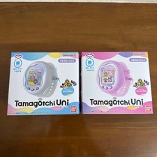 Tamagotchi UNI Prism White Aurora Pink Set BANDAI Limited Digital Pet Tamaverse