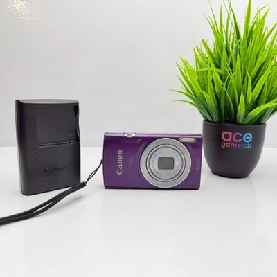 STUPENDA Canon IXUS 145 VIOLA Fotocamera 20MP 8x HD + Caricabatterie + SD 8GB - Bild 1 von 4