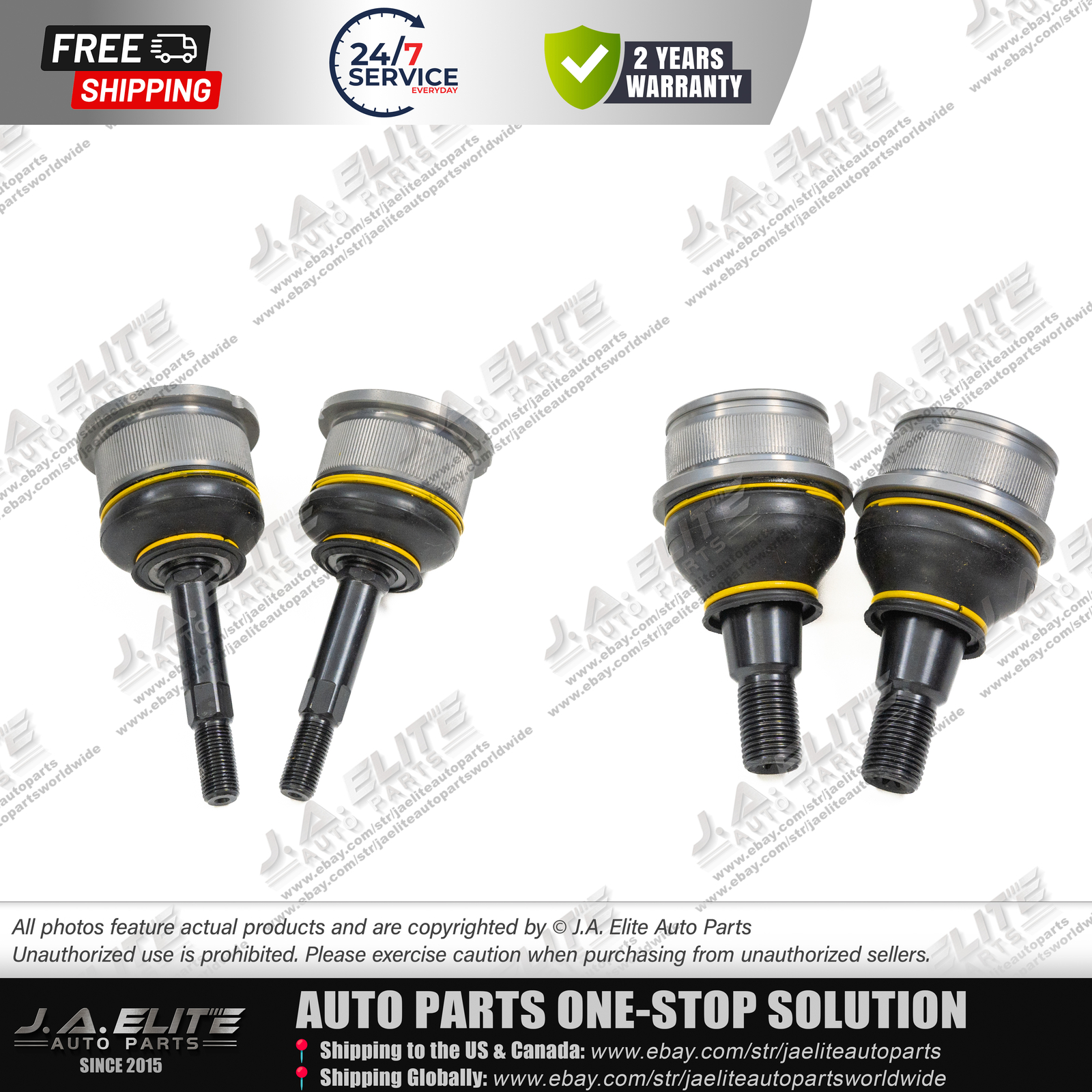 4pcs Front Knuckle Ball Joint for Rolls-Royce Phantom 31120414733,31216774835