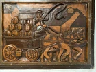 RARE Vintage Wooden CARLSBERG Ale Beer Bar Pub Advertising Sign Display