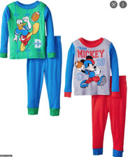 Mickey Mouse Clubhouse Boys 4 Piece Long Sleeve Pajama Set