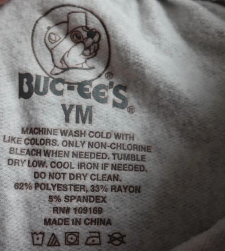 Buc-ees Jogger Youth Girl's M Pink Animal Print Elastic Waist Tapered Pull On - Picture 2 of 11