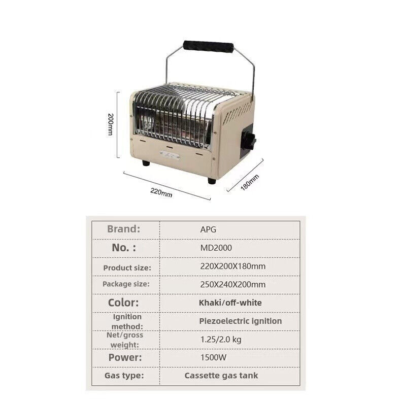 Portable Gas Stove Heater for Outdoor Camping &Hiking Gas Canister Heater Cooker