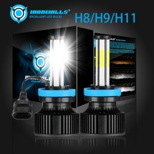 6 Sides H11 H8 H9 LED Headlight Kit High/Low Beam Bulb Super Bright 6500K White