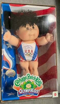 Save the Children STEIFF 1996年度 3,000体限定 Mattel Olympics 1996 Cabbage Patch Kids Gymnastic Olympikid