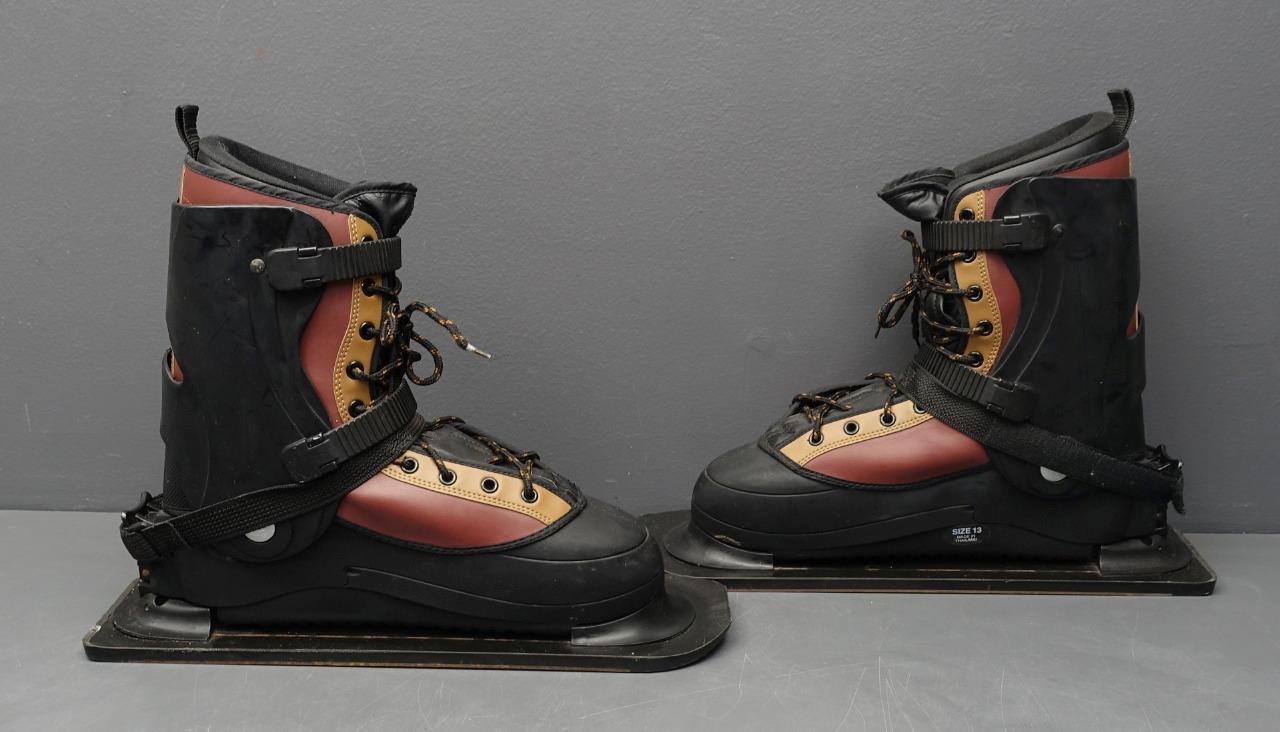Men's Sled Dogs K9 Sz 13 Black/Brown Snow Skates eBay
