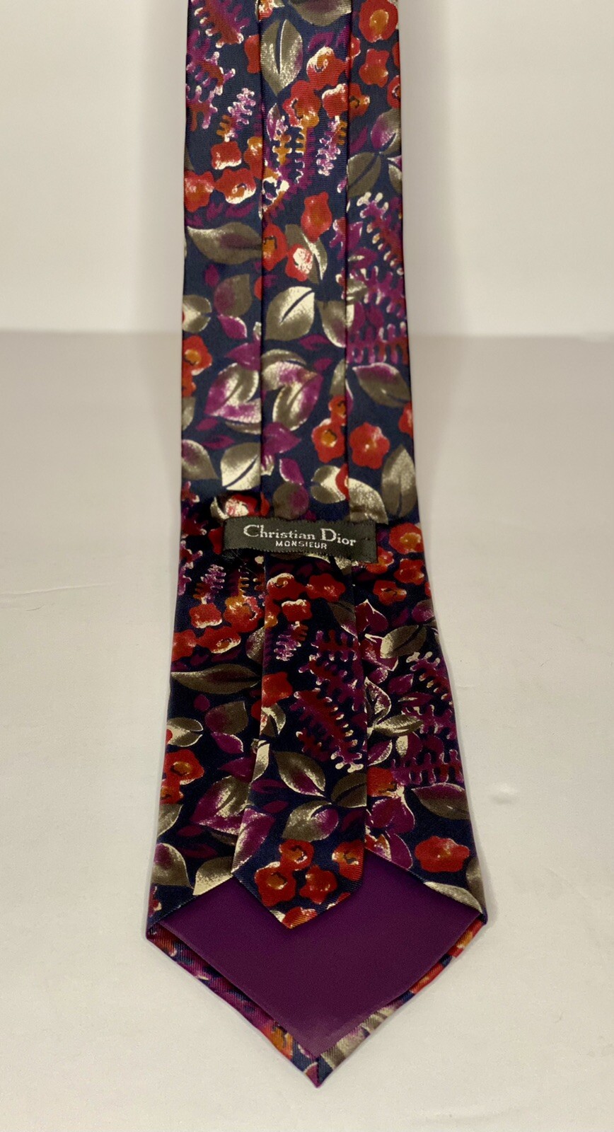 Christian Dior Monsieur Vintage Men's Tie, Floral Pri… Gem