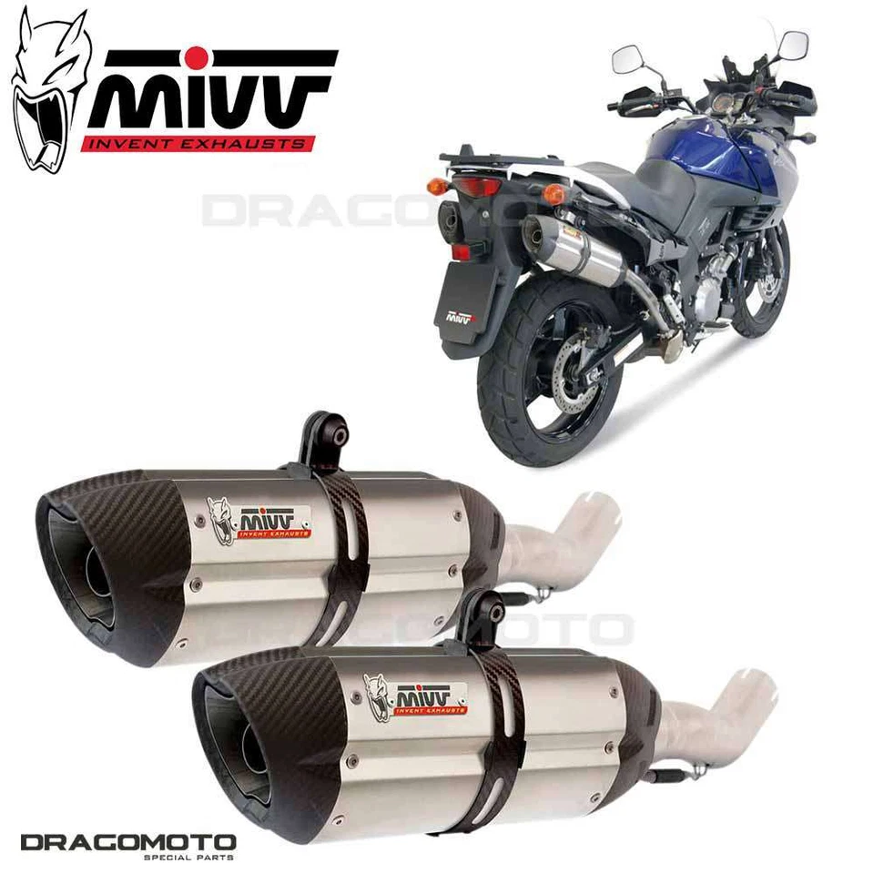 double échappement SUZUKI DL V-STROM 1000 2012 2013 MIVV Suono