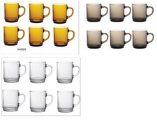Duralex Versailles Mugs 26 cl ,ideal for Hot Beverages (Tea,Coffee Coco) pack  6