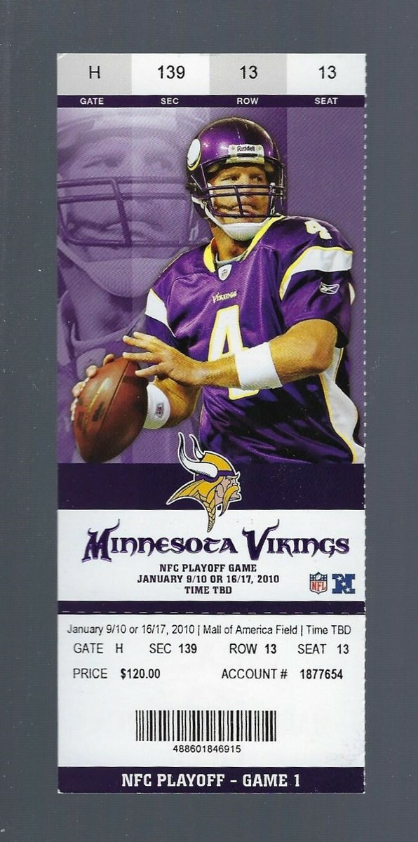 BRETT FAVRE 2009-2010 DALLAS COWBOYS MINNESOTA VIKINGS FULL