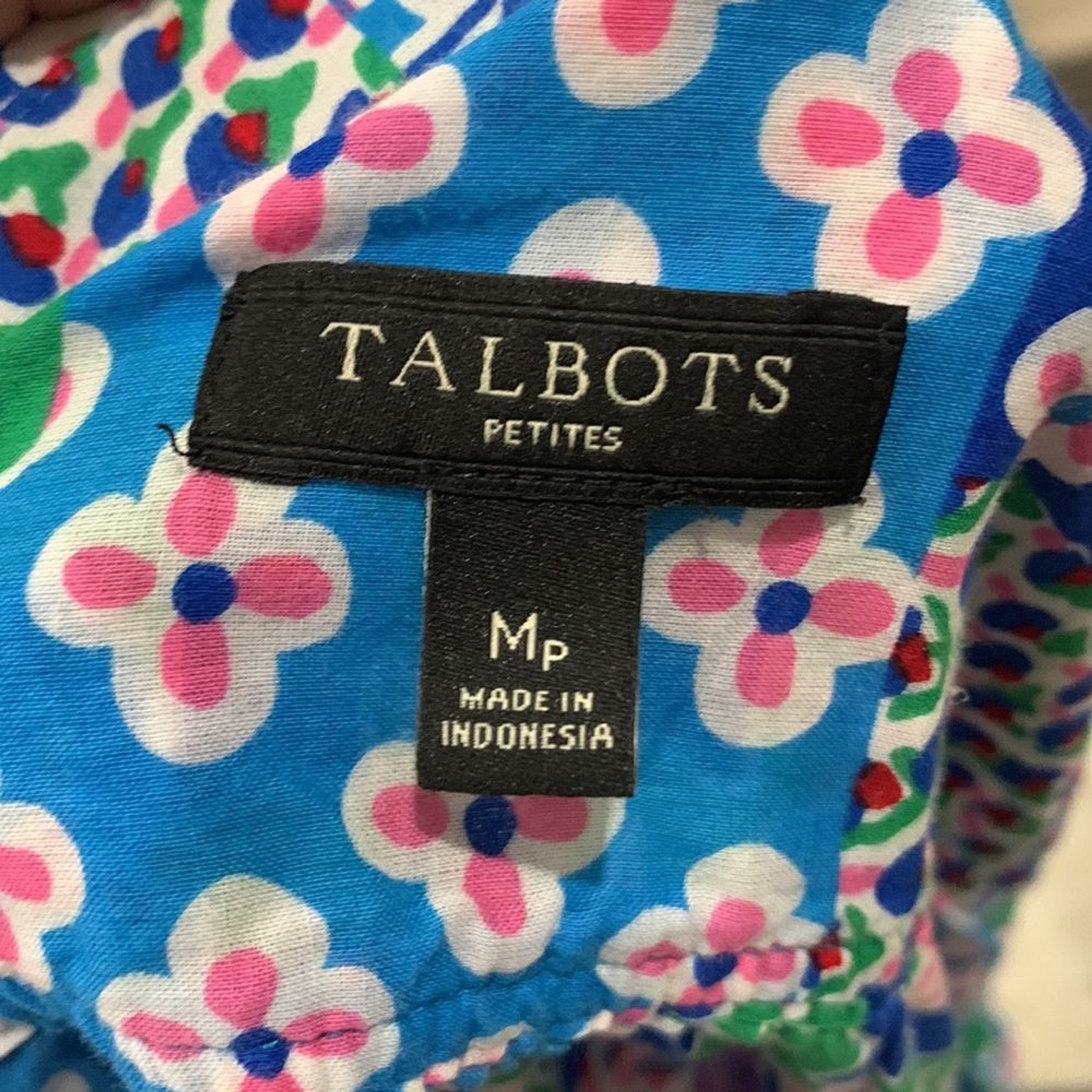 Talbots Medium Petite Tulip Patchwork Blouse. - image 6