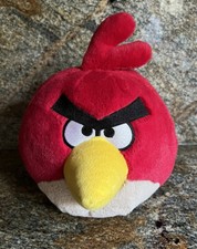 Vintage ANGRY BIRDS PLUSH 8  Commonwealth Red Bird NO SOUND 