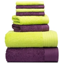 Weidemans® Premium 8 Pieces Towel Set 2 x Bath, 2 x Hand, 4 x Washcloth Towels