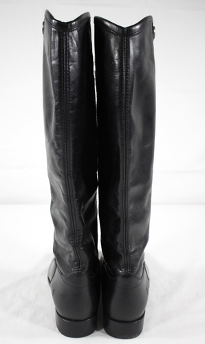 Frye Boots Women's 8 B Melissa Button 2 Tall Equestrian Leather 3475447 Black - Picture 6 of 12