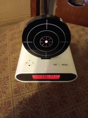 Laser Target Alarm Clock, Barely Used