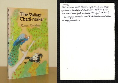 Rumer Godden - Der tapfere Chatti-Macher mit handgeschriebener Note - 1./1. (1983)