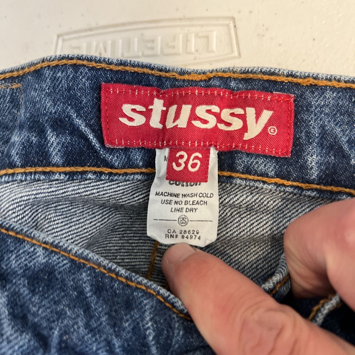 Vintage Stussy Made In USA Denim Jean Shorts 36 Deadstock Vintage Stussy Made In USA Denim Jean Shorts 36 Deadstock