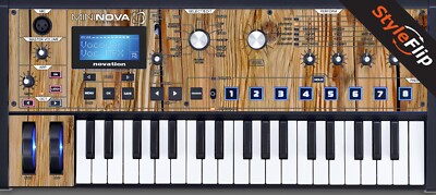 Novation MiniNova Synthesizer | Wood 4 | Protective Decal | StyleFlip Skins