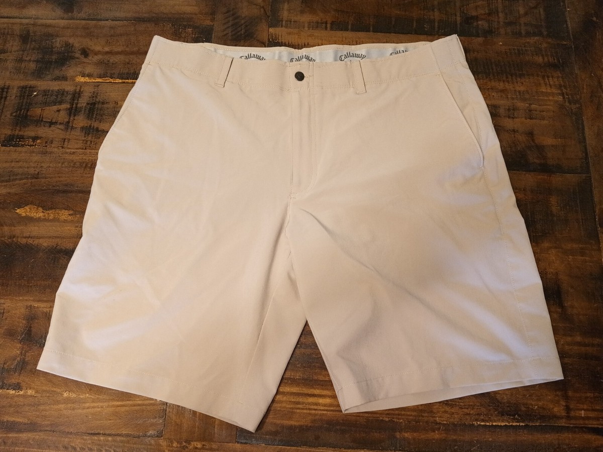 tan dress shorts men Faherty Men's All Day 2.0 9" Shorts - Tan/Beige - Size 35
