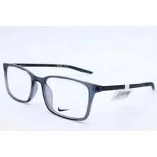 New Authentic Nike 7282 412 Rectangle Thunder Blue Eyeglasses Demo Lenses 52mm