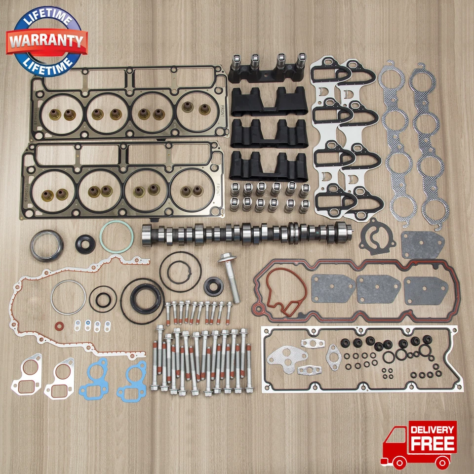 For 2007-2013 Chevy GMC 5.3L NON-AFM DOD DELETED CAM GASKETS BOLTS LIFTERS Foto 4 de 4