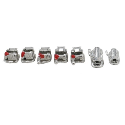 5 soportes de ortodoncia dental autoligables tubos bucales MBT metal Ormco - Imagen 13 de 14